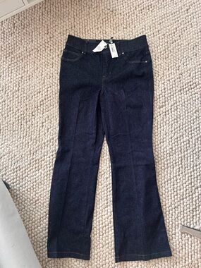 SPANX Dark Blue Flare & Wide Leg Jeans